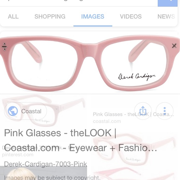 derek cardigan Accessories - Pink no prescription glasses